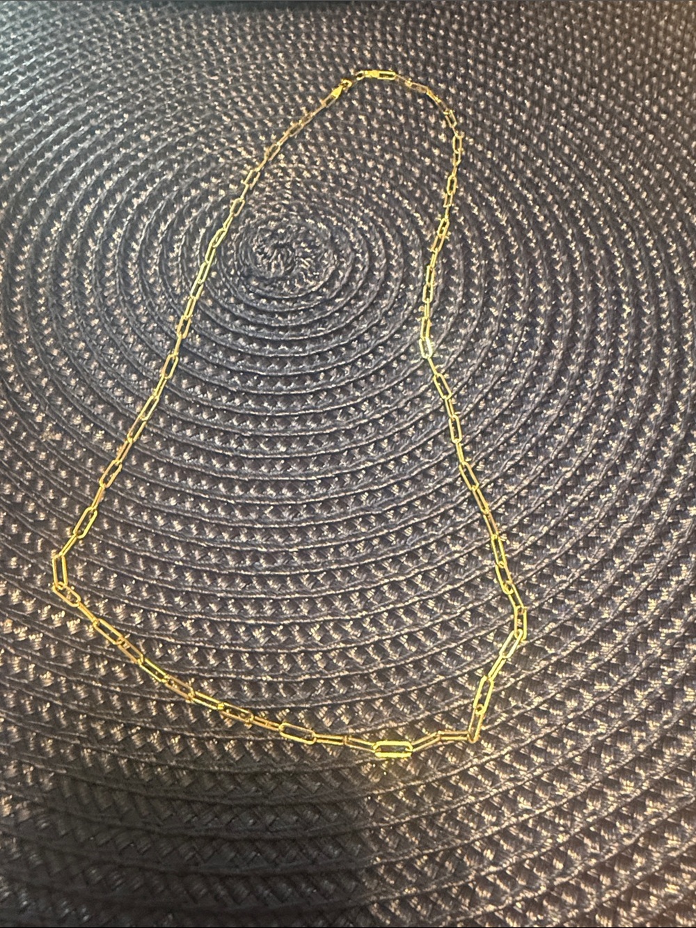 Gold Paperclip Chain Necklace - Women Jewelry